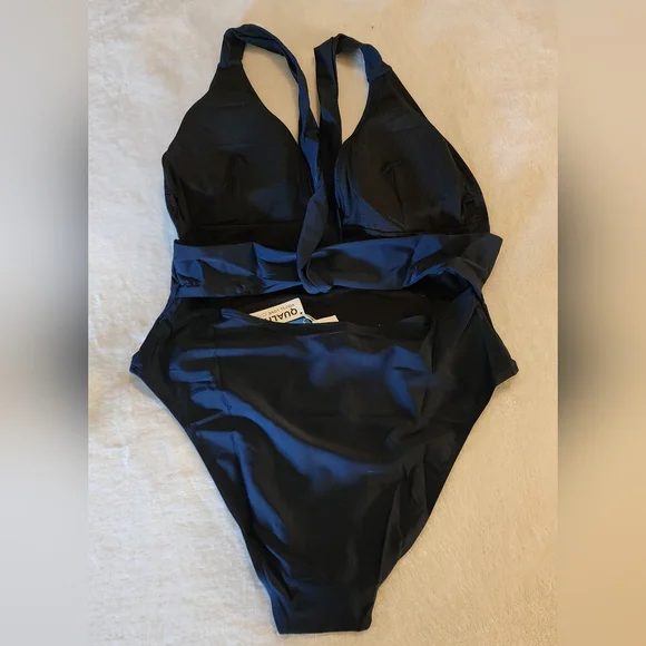 Cupshe Dark Navy Swimsuit, L - NWT - Picture 4 of 5